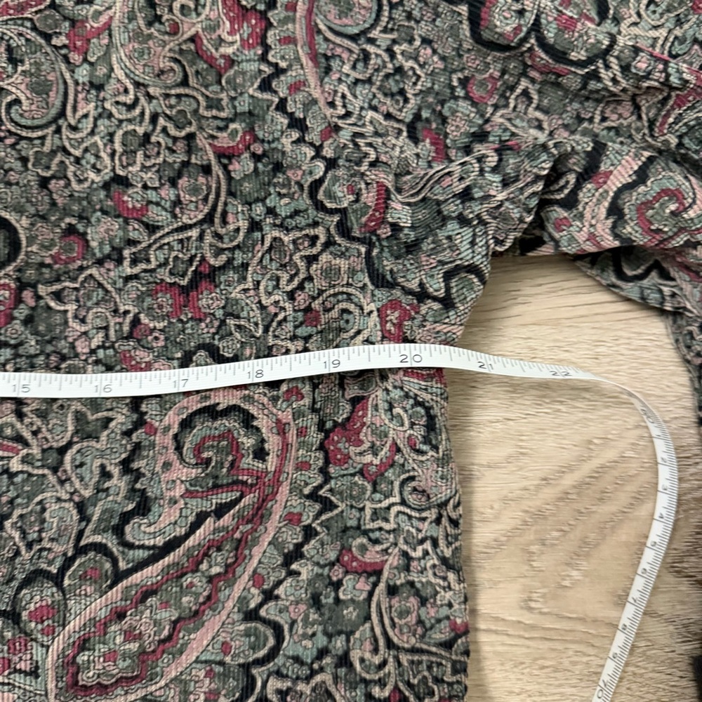 Paisley Patterned Open Front Blazer - image 6